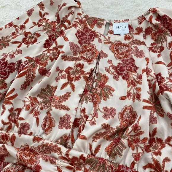 Worn twice Misa Los Angeles Kara floral mini dress